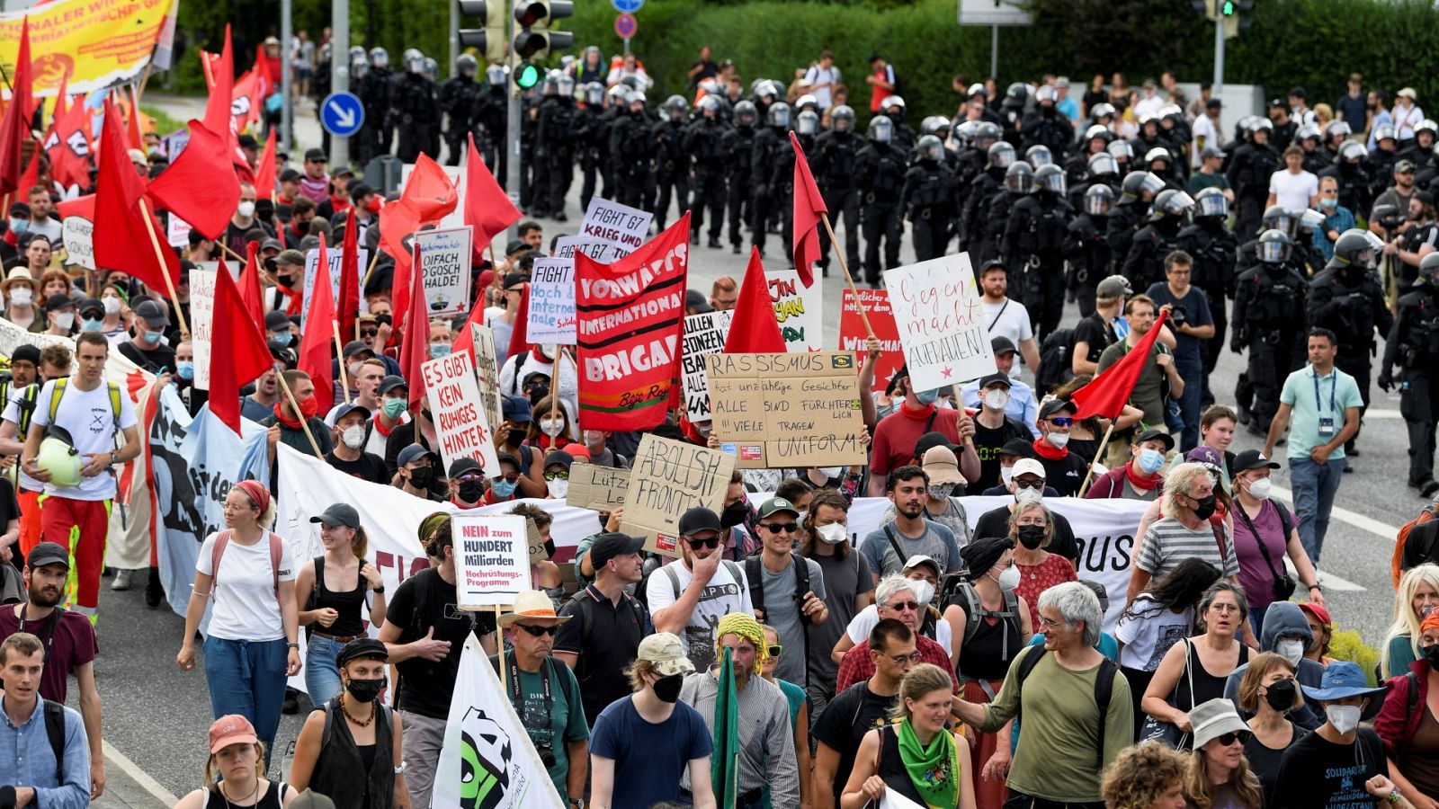 Protestas en Alemania por la cumbre del G7