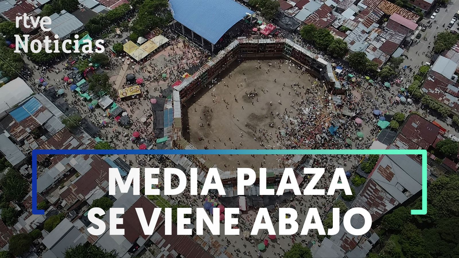 Al menos cinco muertos tras hundirse plaza de toros en Colombia