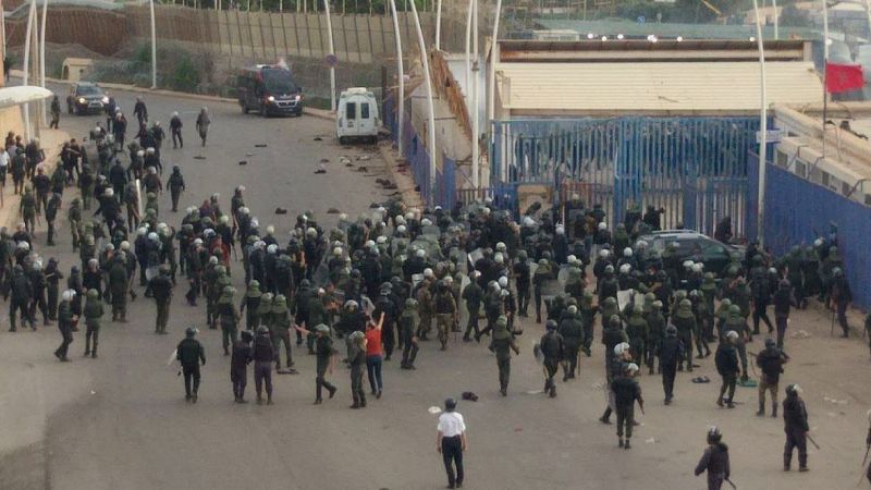 La policía marroquí desmanteló los campamentos de migrantes | Ver
