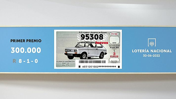 SELAE - Sorteo de la Lotería Nacional del 30/06/2022