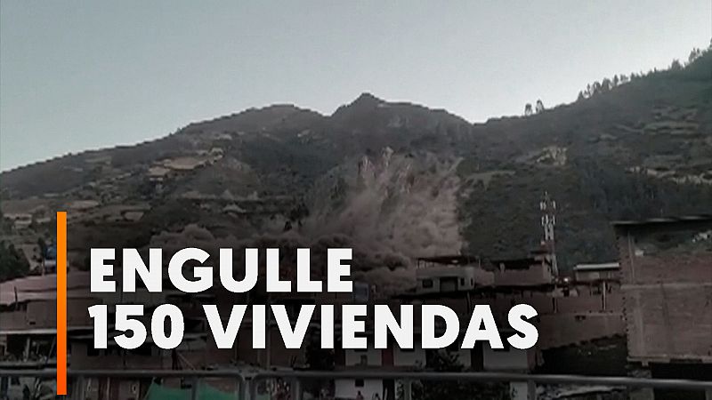 Perú: Un deslizamiento de tierra provoca el pánico en Chavín de Huantar