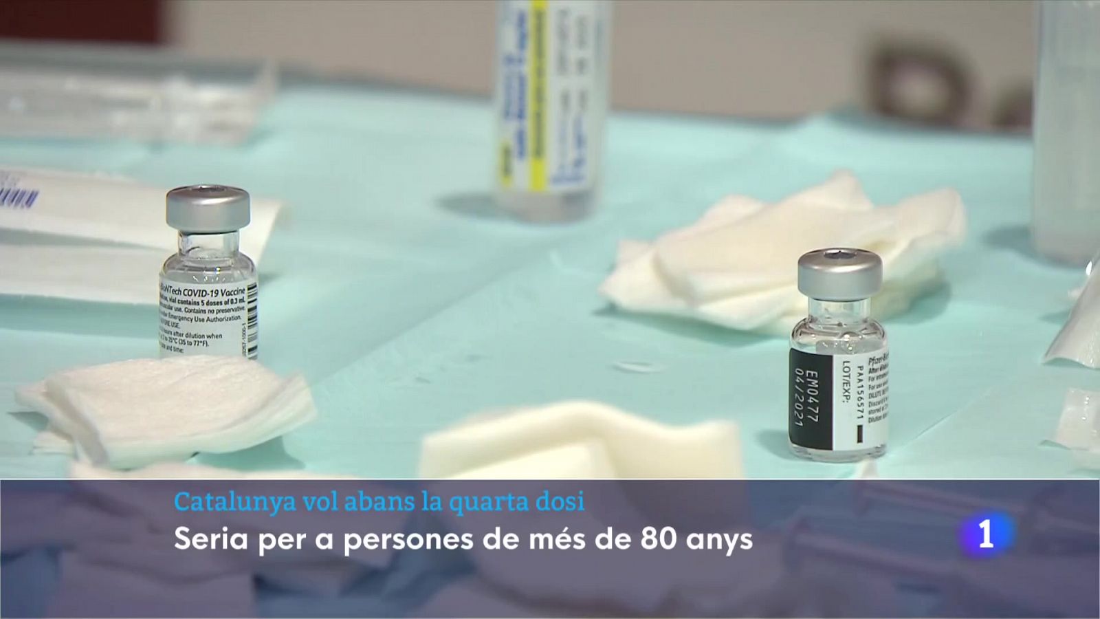 Catalunya vol abans la quarta dosi per a persones de més de 80 anys