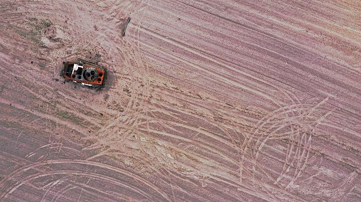 Telediario 1 - La crisis del cereal ucraniano en el Donbás: decenas de silos y cosechas bombardeadas
