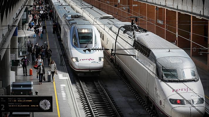 Telediario 1 - Entra en servicio el nuevo túnel que conecta Atocha y Chamartín para trenes del alta velocidad