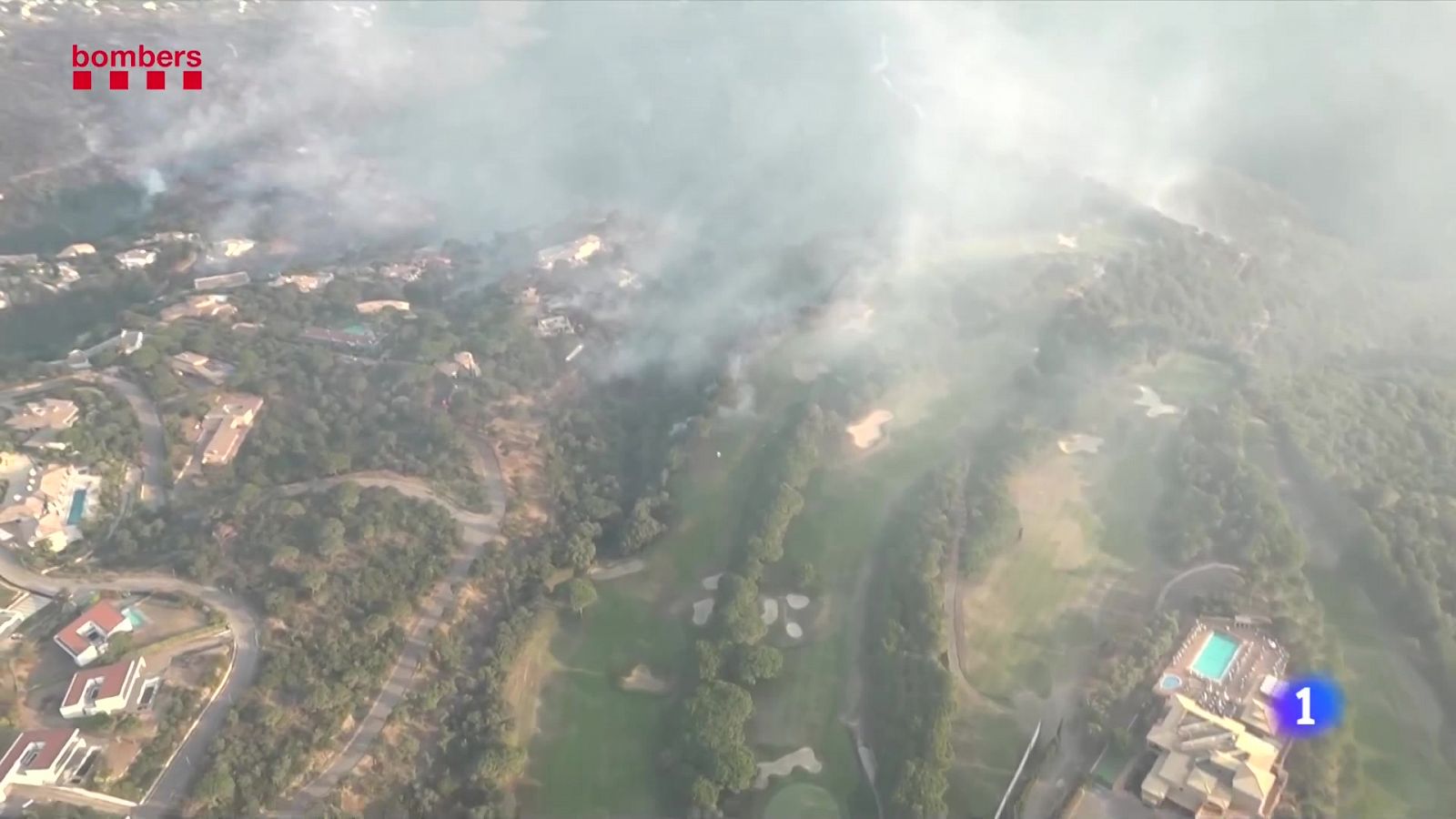 L'incendi de Castell d'Aro ha cremat unes 70 hectàrees