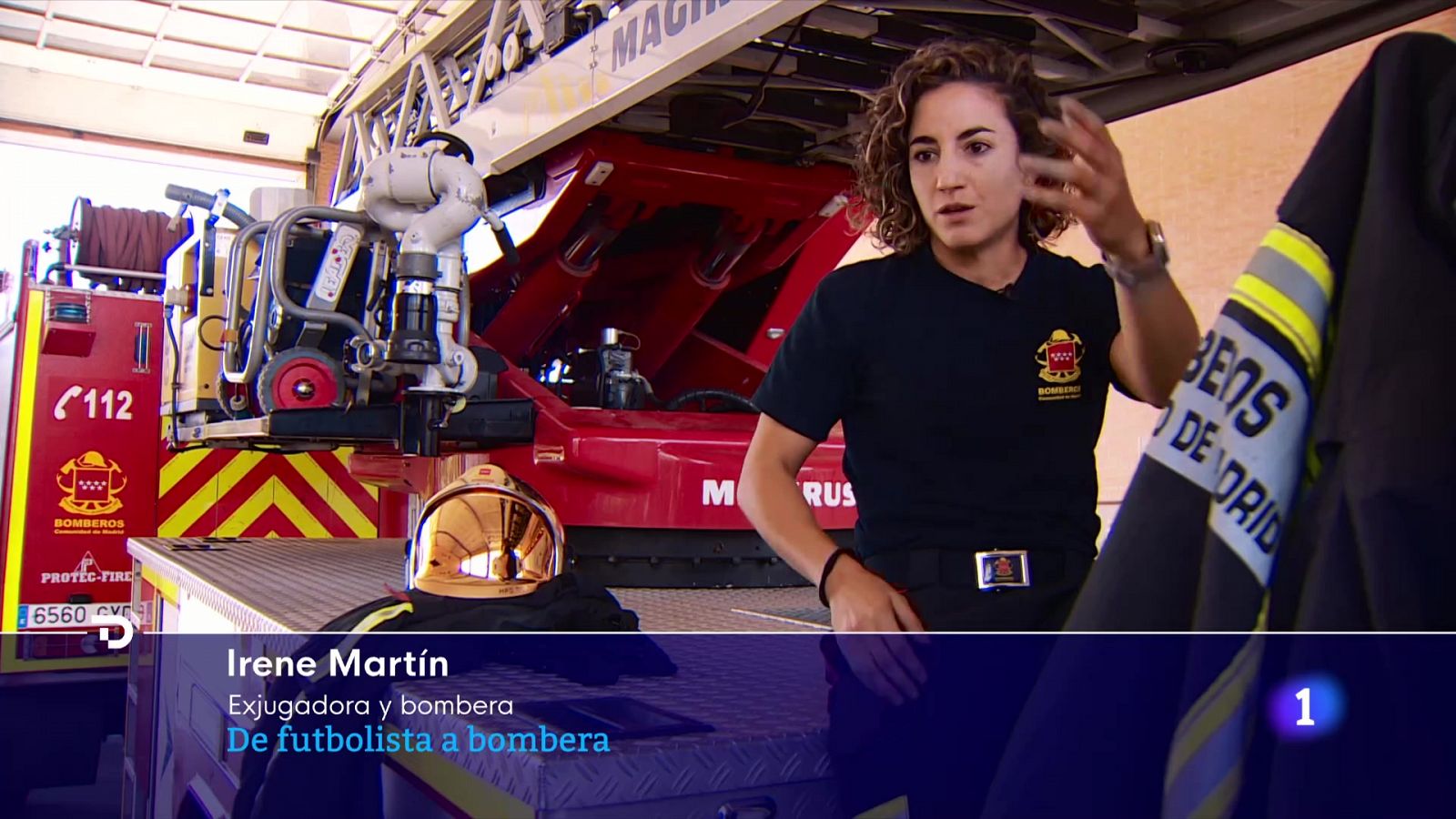 Irene Martín, de futbolista a bombera