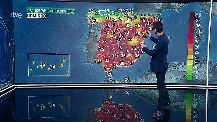 Temperaturas en ascenso generalizado