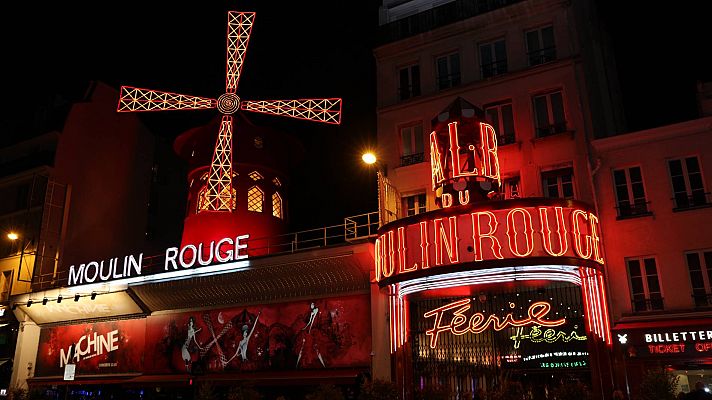 Telediario Fin de Semana - El Moulin Rouge celebra sus 133 años abriendo al público el molino