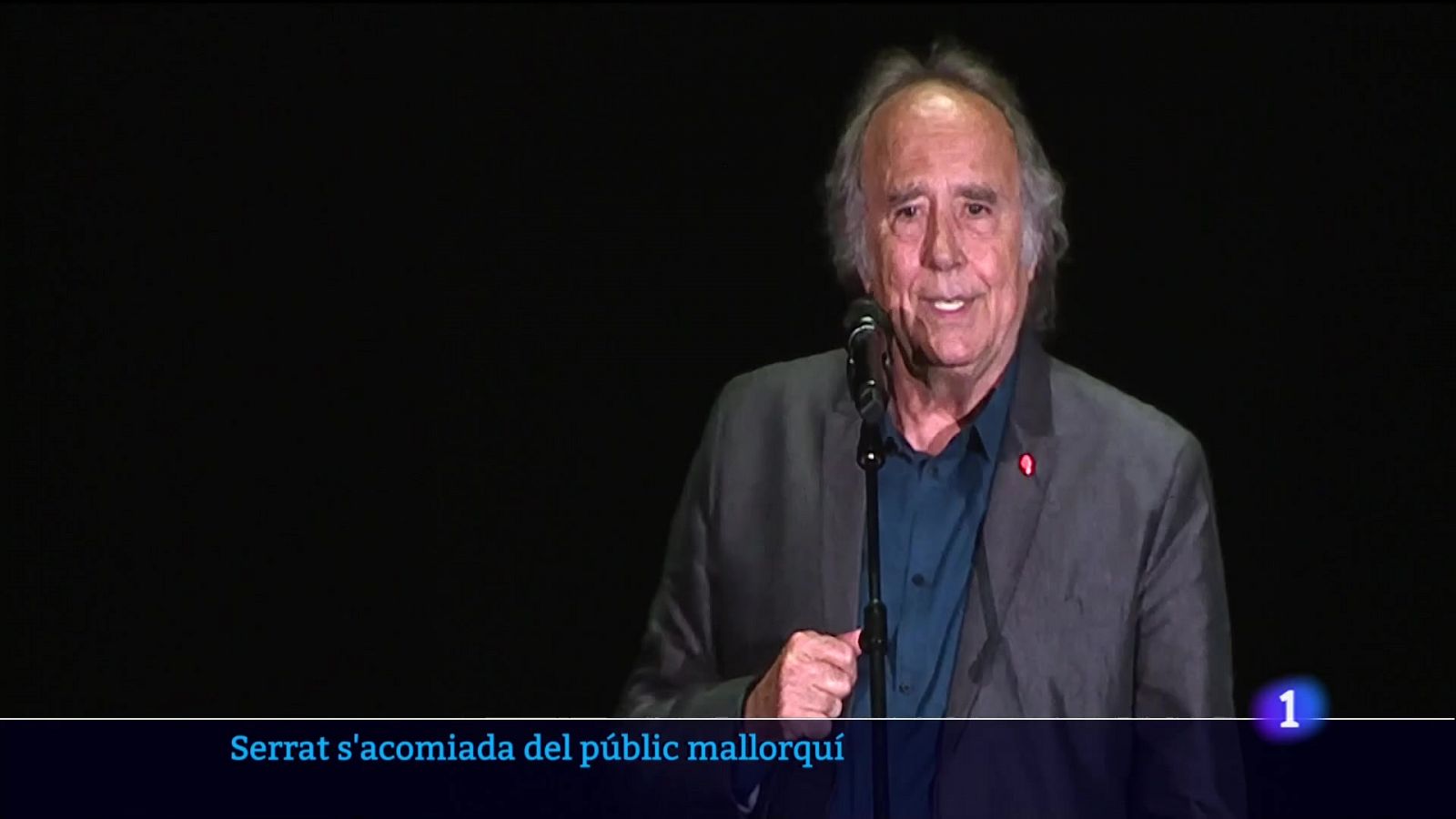 Joan Manuel Serrat s'acomiadà anit del públic mallorquí.
