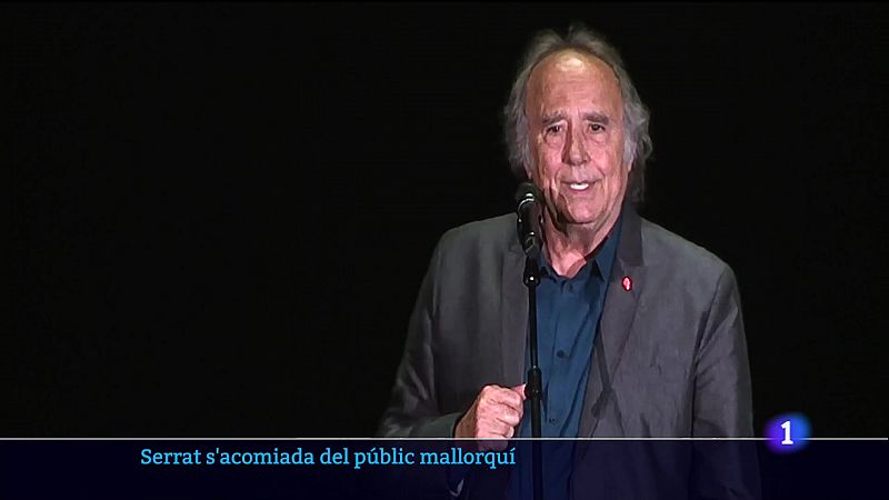 Joan Manuel Serrat s'acomiadà anit del públic mallorquí.