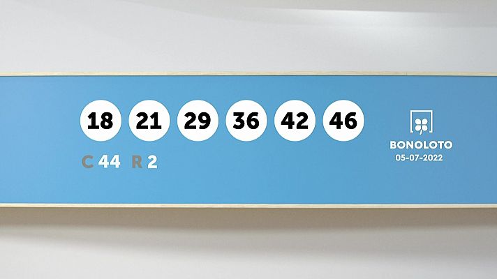 SELAE - Sorteo de la Lotería Bonoloto y Euromillones del 05/07/2022