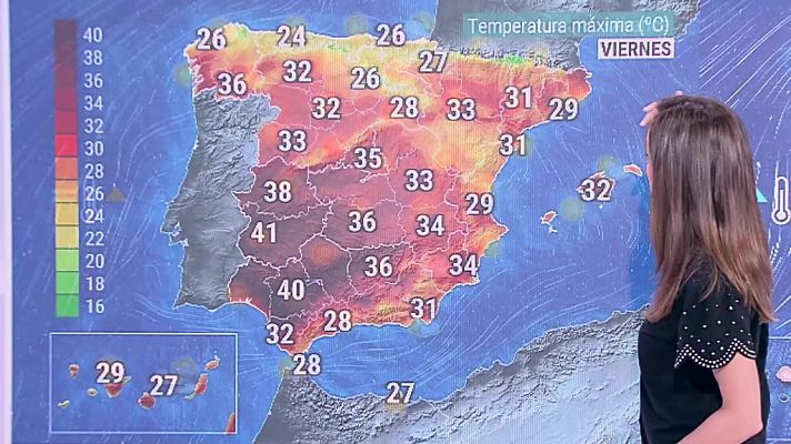 Tormentas localmente fuertes en gran parte del cuadrante nordeste peninsular, zonas del norte de Castilla y León, del resto de la mitad oriental y zona centro