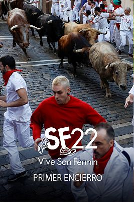 Primer encierro de San Ferm�n 2022 con N��ez del Cuvillo