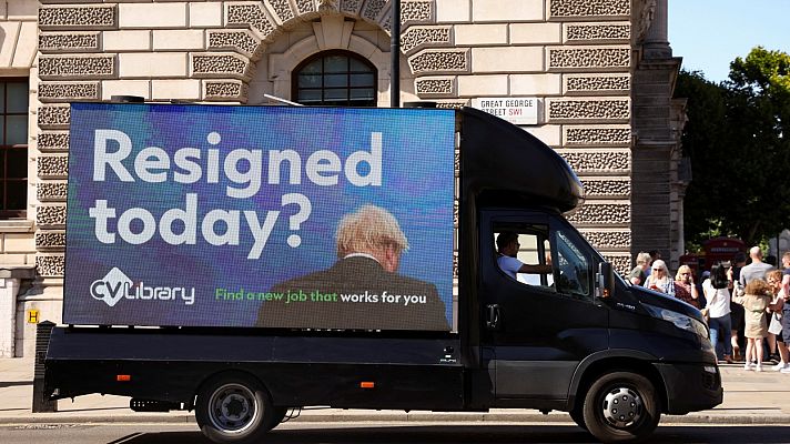 Telediario 1 - Boris Johnson, la caída en picado del carismático líder