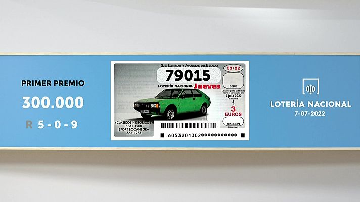 SELAE - Sorteo de la Lotería Nacional del 07/07/2022