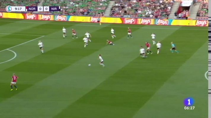 Noruega se impone 4-1 a Irlanda del Norte gracias a los goles de Blackstad, Maanum, Hansen (p) y Reiten. Sigue la Eurocopa femenina 2022 en directo en RTVE.es          