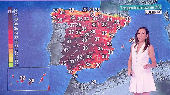 Se alcanzarán los 40 grados en los valles del Guadiana y Guadalquivir; y 35 de forma generalizada 