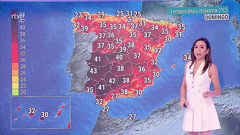 Se alcanzarán los 40 grados en los valles del Guadiana y Guadalquivir; y 35 de forma generalizada  - ver ahora