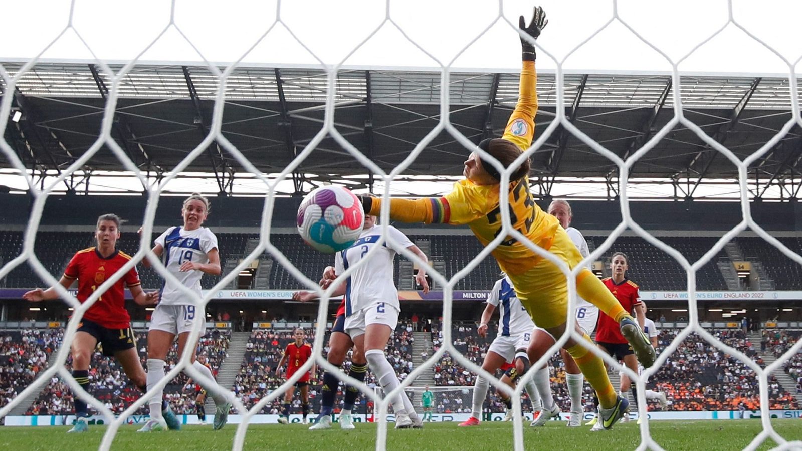 Gol de Lucía García (3-1) en el España 4-1 Finlandia