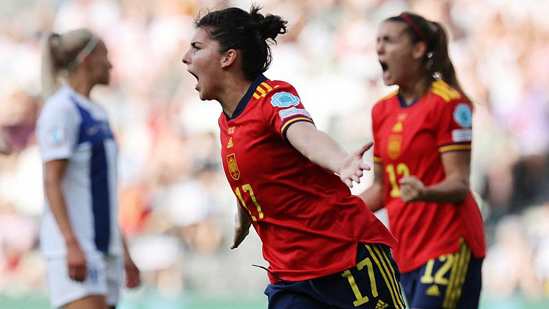 Los goles y las mejores jugadas del España 4-1 Finlandia de la Eurocopa femenina -- Ver ahora