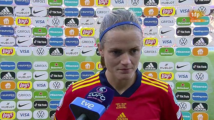 Fútbol - Irene Paredes valora la remontada a Finlandia en el debut