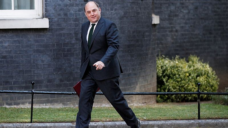 El Ministro de Defensa británico rechaza presentar su candidatura para suceder a Johnson