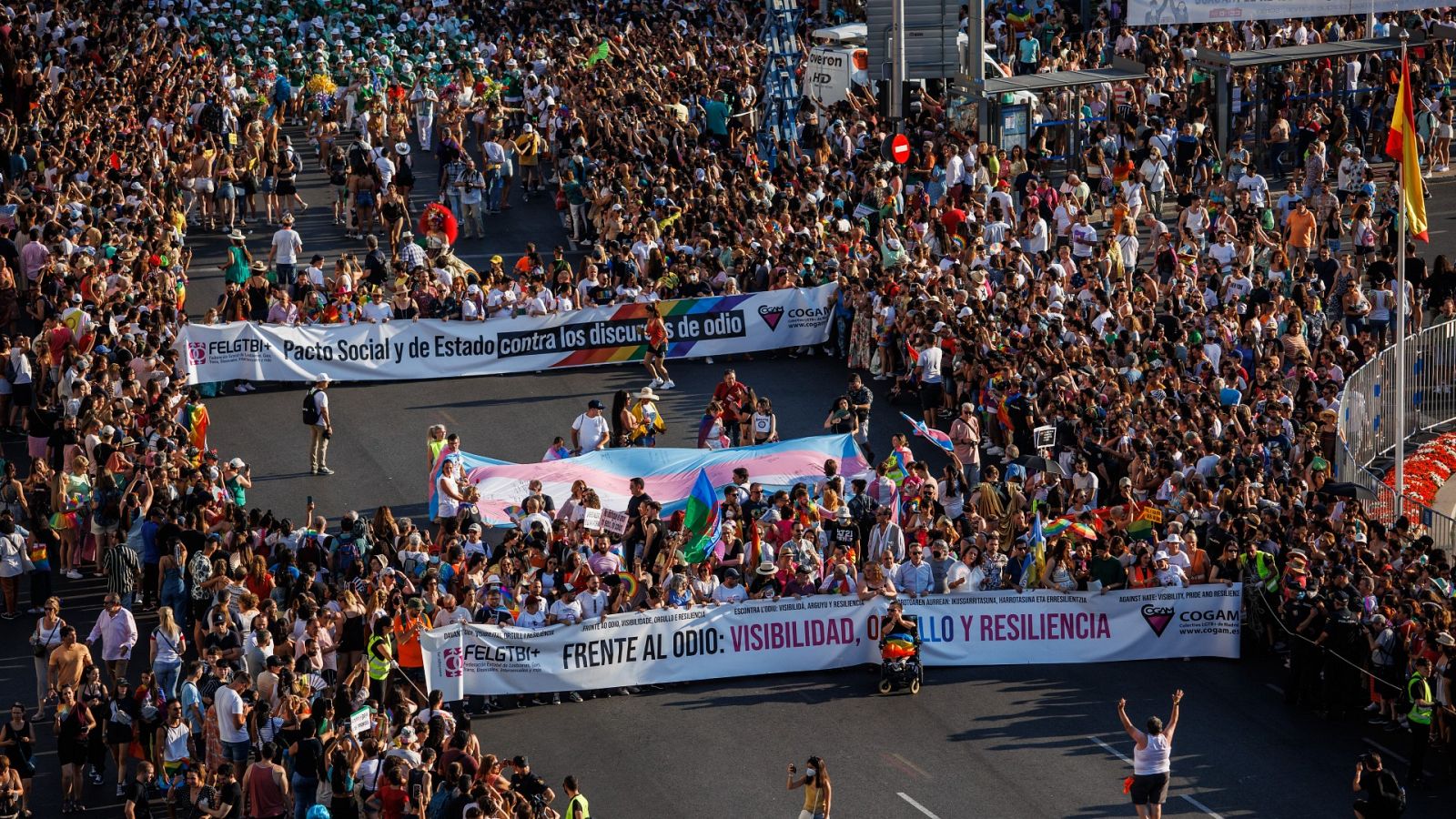 La marcha del Orgullo LGTBIQ+ vuelve a recorrer Madrid