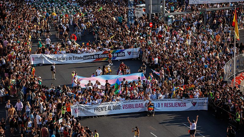 La marcha por los derechos LGTBIQ+ vuelve a recorrer las calles de Madrid
