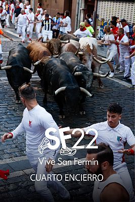 San Fermín - Sanfermines 2022: Cuarto encierro con La Palmosilla