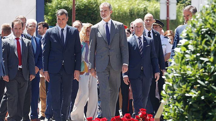 Telediario Fin de Semana - El rey preside en Ermua el homenaje a las víctimas