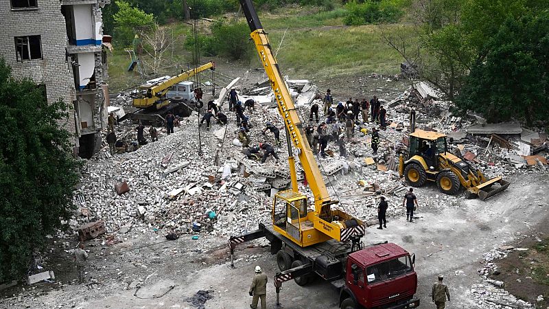 Decenas de desaparecidos en un ataque ruso a un edificio de apartamentos en Chasiv Yar