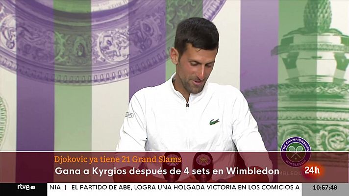 Informativo 24h - Djokovic gana Wimbledon y levanta su 21 Grand Slam
