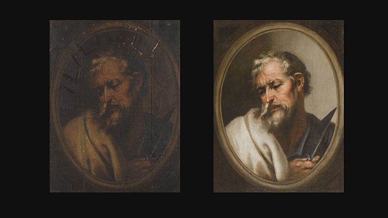 Restauradas tres obras del siglo XVII - Ver ahora