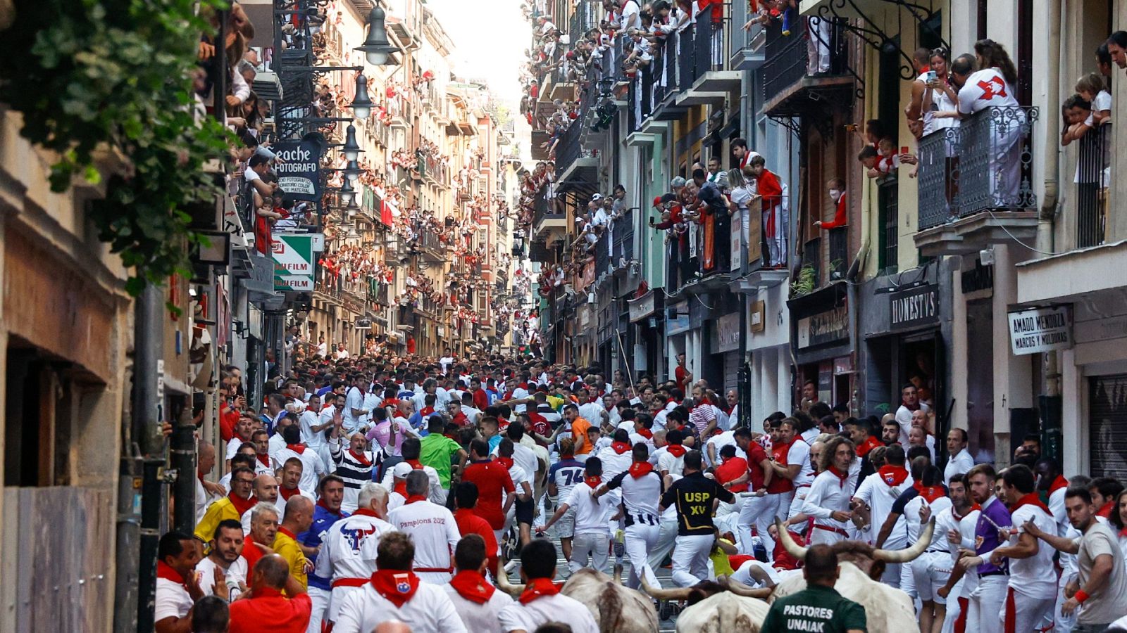 Peligroso encierro en San Fermín