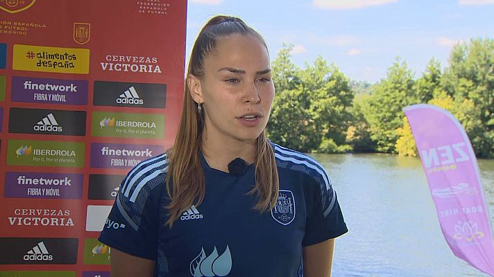 Irene Guerrero, optimista ante el partido contra Alemania