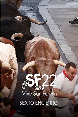 Sexto encierro de San Fermín 2022 con Jandilla