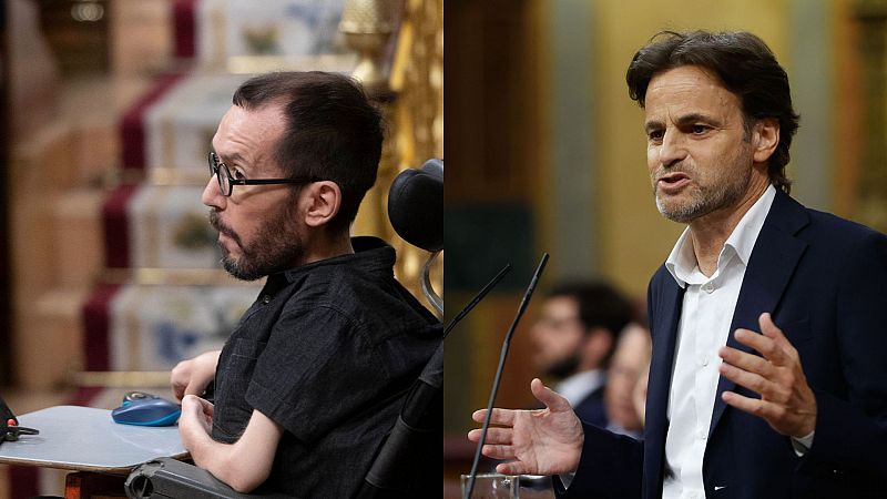 Debate sobre el estado de la nación 2022 - Pablo Echenique y Jaume Asens, de Unidas Podemos y En Comú Podem