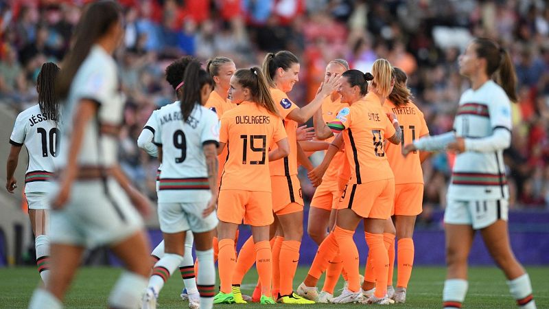 Eurocopa femenina 2022 | Resumen y goles del Pa�ses Bajos 3-2 Portugal