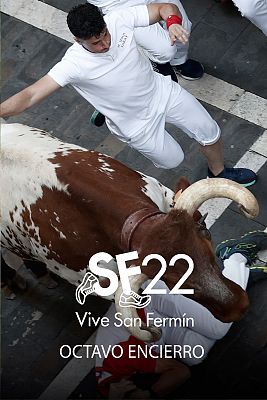 San Fermín 2022: octavo y último encierro con los Miura