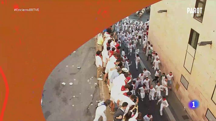 San Fermín - El octavo encierro de San Fermín a cámara lenta