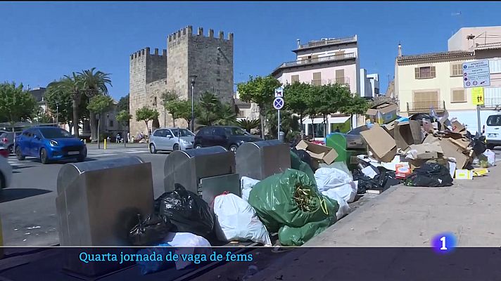 Quart dia de vaga de fems a Alcúdia i Sa Pobla.