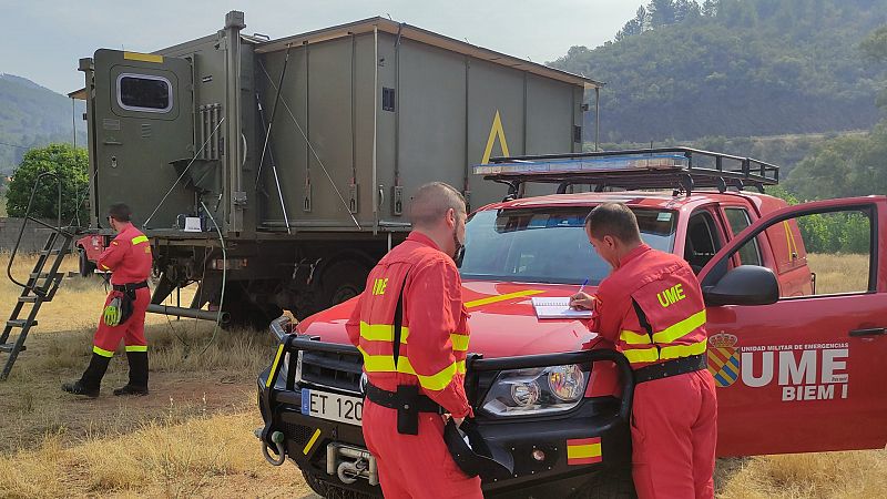 El incendio en Las Hurdes ha sufrido reactivaciones este jueves