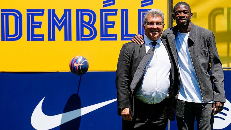 Dembelé renueva con el Barça tras una larga negociación -- Ver ahora