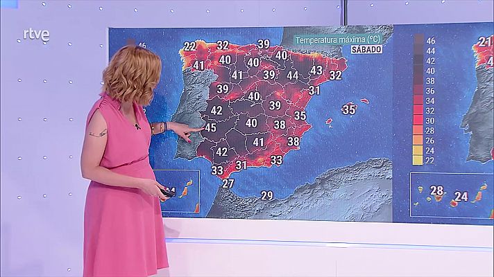 Temperaturas muy altas en la mayor parte de la Península y Mallorca