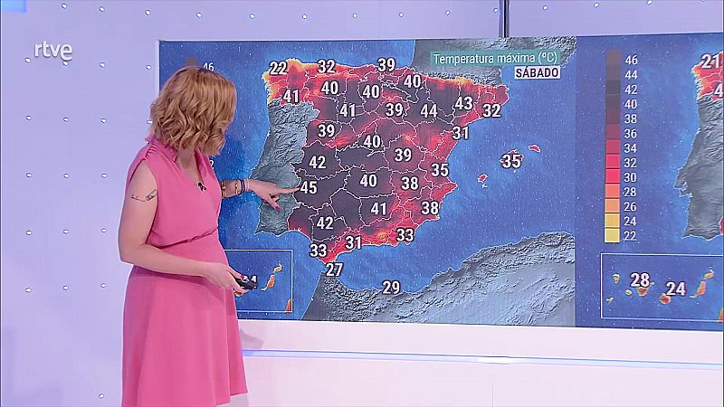 Temperaturas muy altas en la mayor parte de la Península y Mallorca - ver ahora