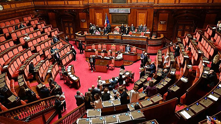 Telediario 2 - Crisis de gobierno en Italia tras la dimisión de Mario Draghi