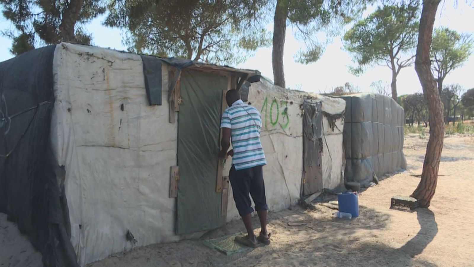 A 40ºC en un asentamiento en Huelva - Ver ahora