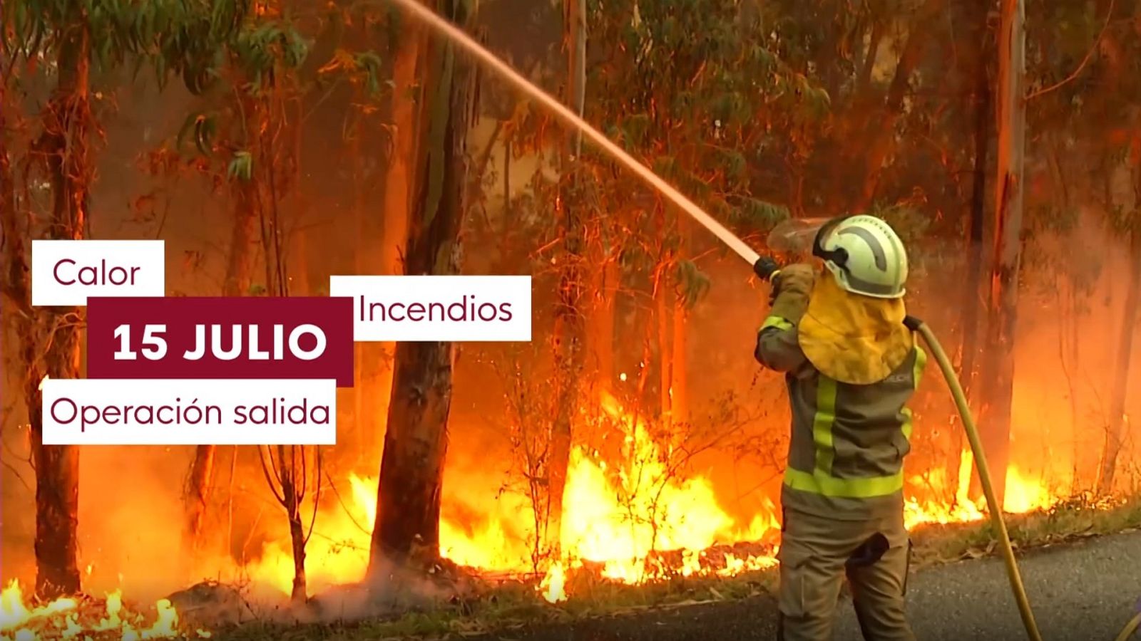 La ola de calor dificulta la operación salida y agrava los incendios