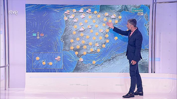 Temperaturas altas en la mayor parte de la Península y Mallorca