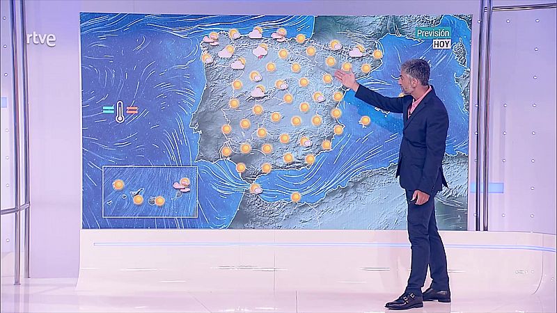 Temperaturas altas en la mayor parte de la Península y Mallorca - ver ahora